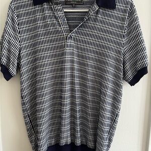 Paisley & Gray Navy and White Checkered Shirt